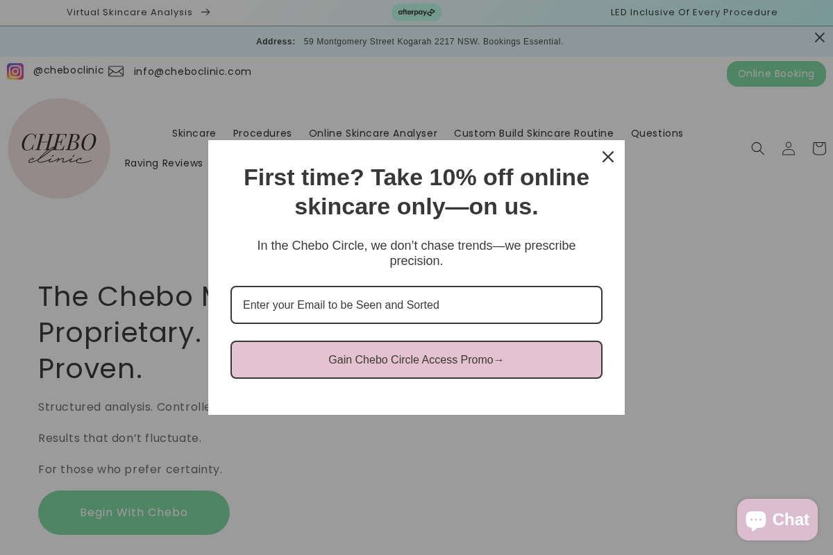 cheboclinic.com homepage screenshot
