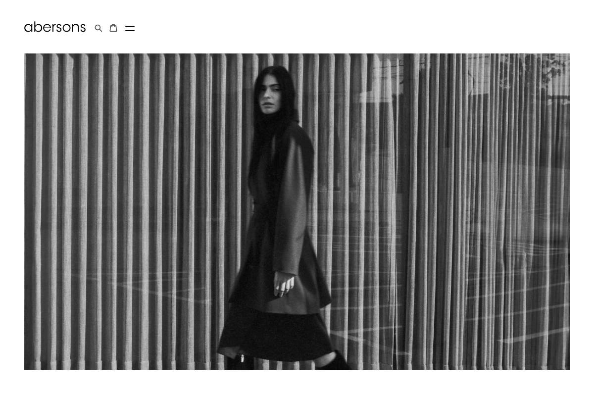 checkout.abersonstyle.com homepage screenshot