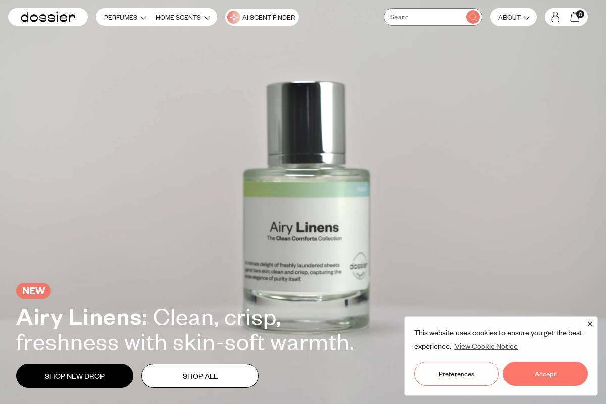 checkout.dossier.co homepage screenshot