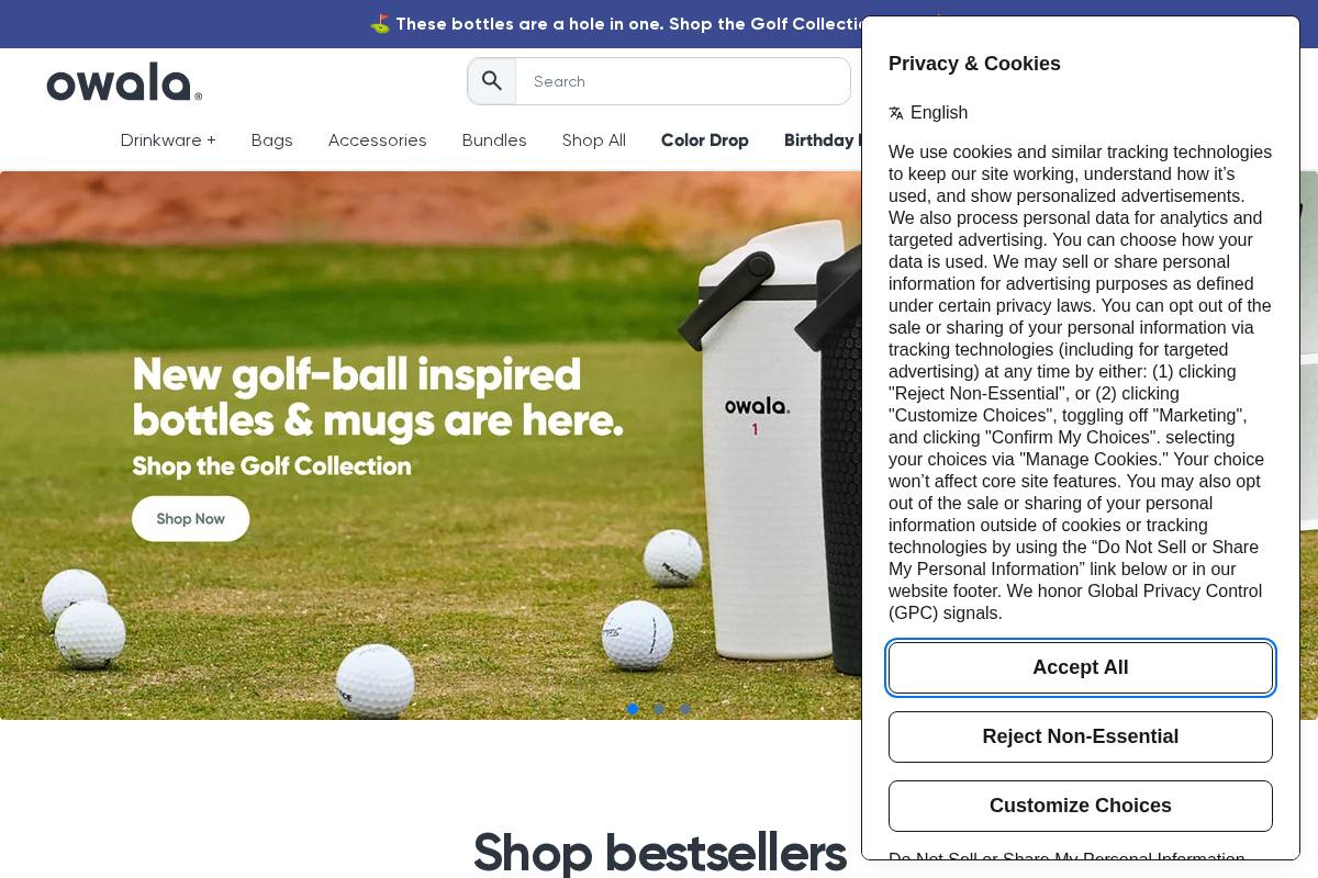 checkout.owalalife.com homepage screenshot
