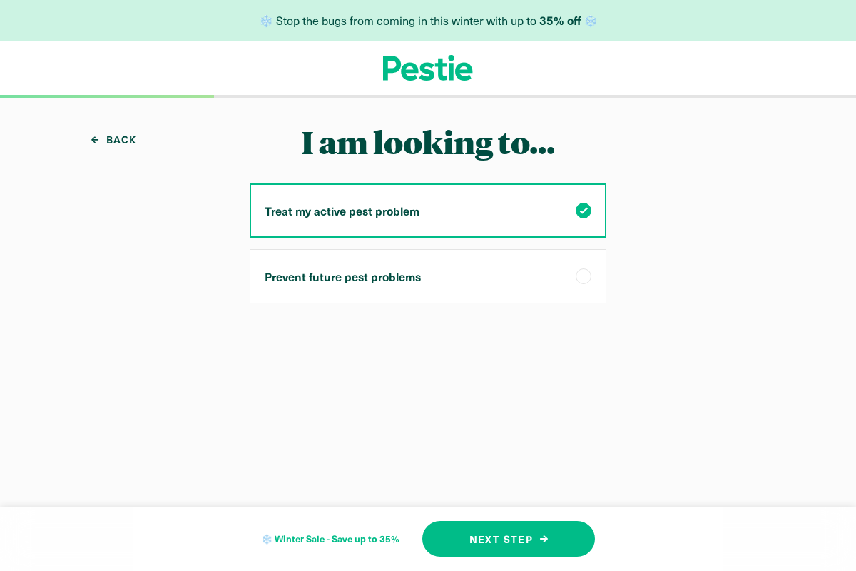 Pestie homepage screenshot