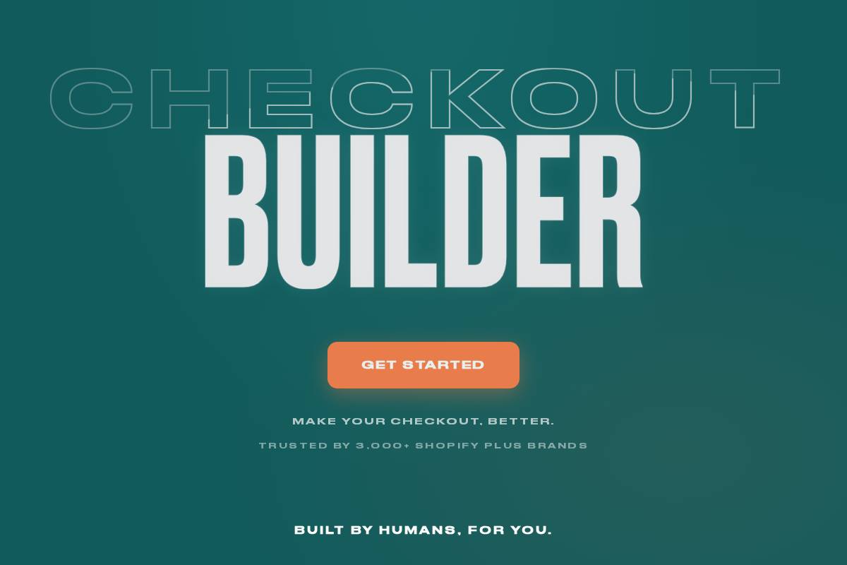 checkoutbuilder.com homepage screenshot