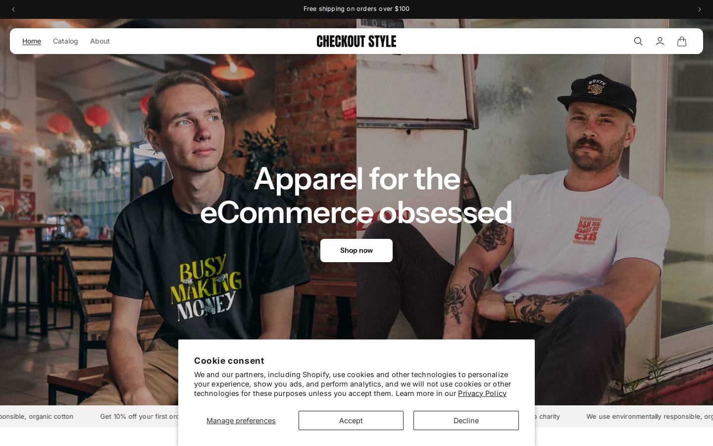 checkoutstyle.com homepage screenshot