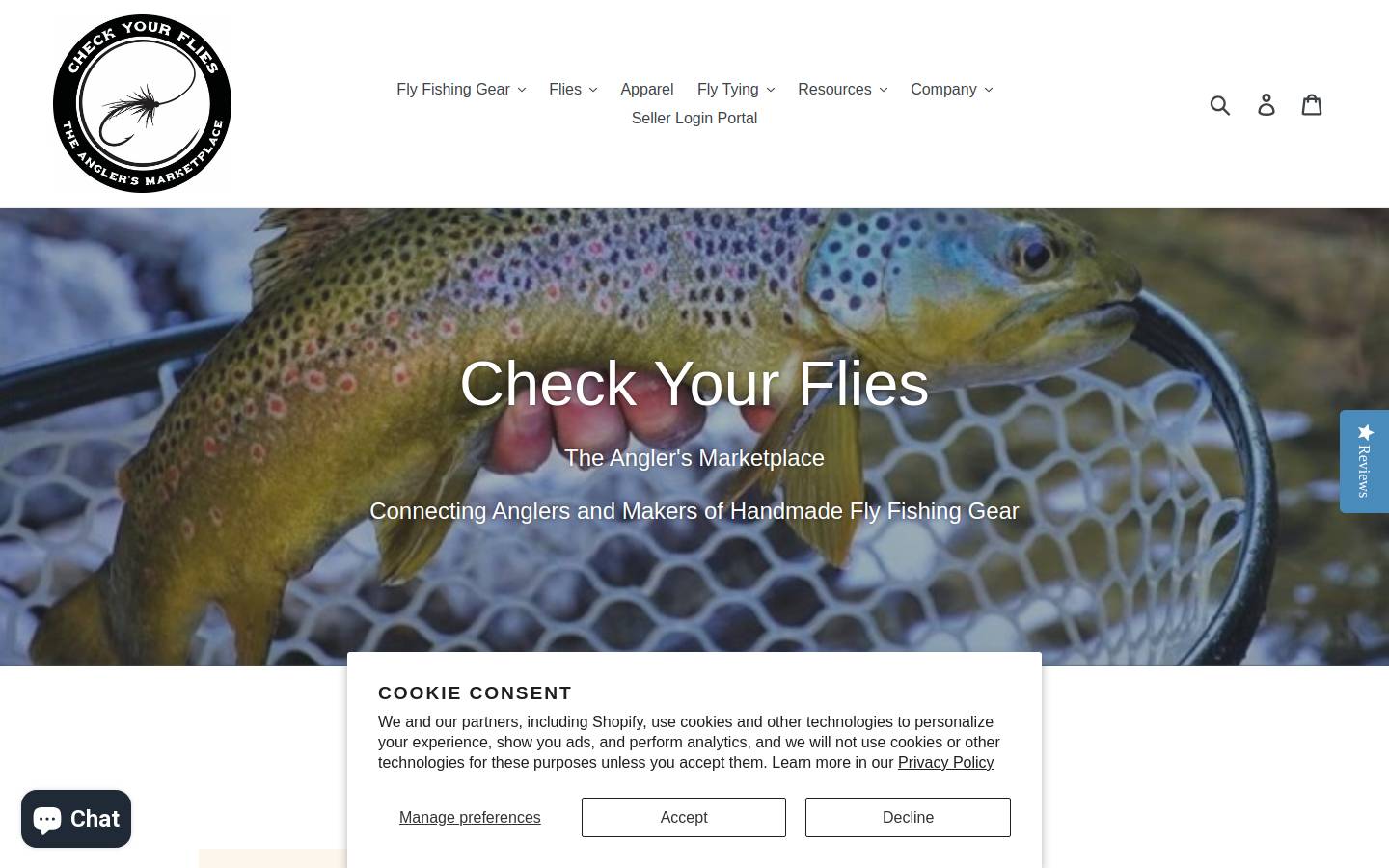 checkyourflies.com homepage screenshot
