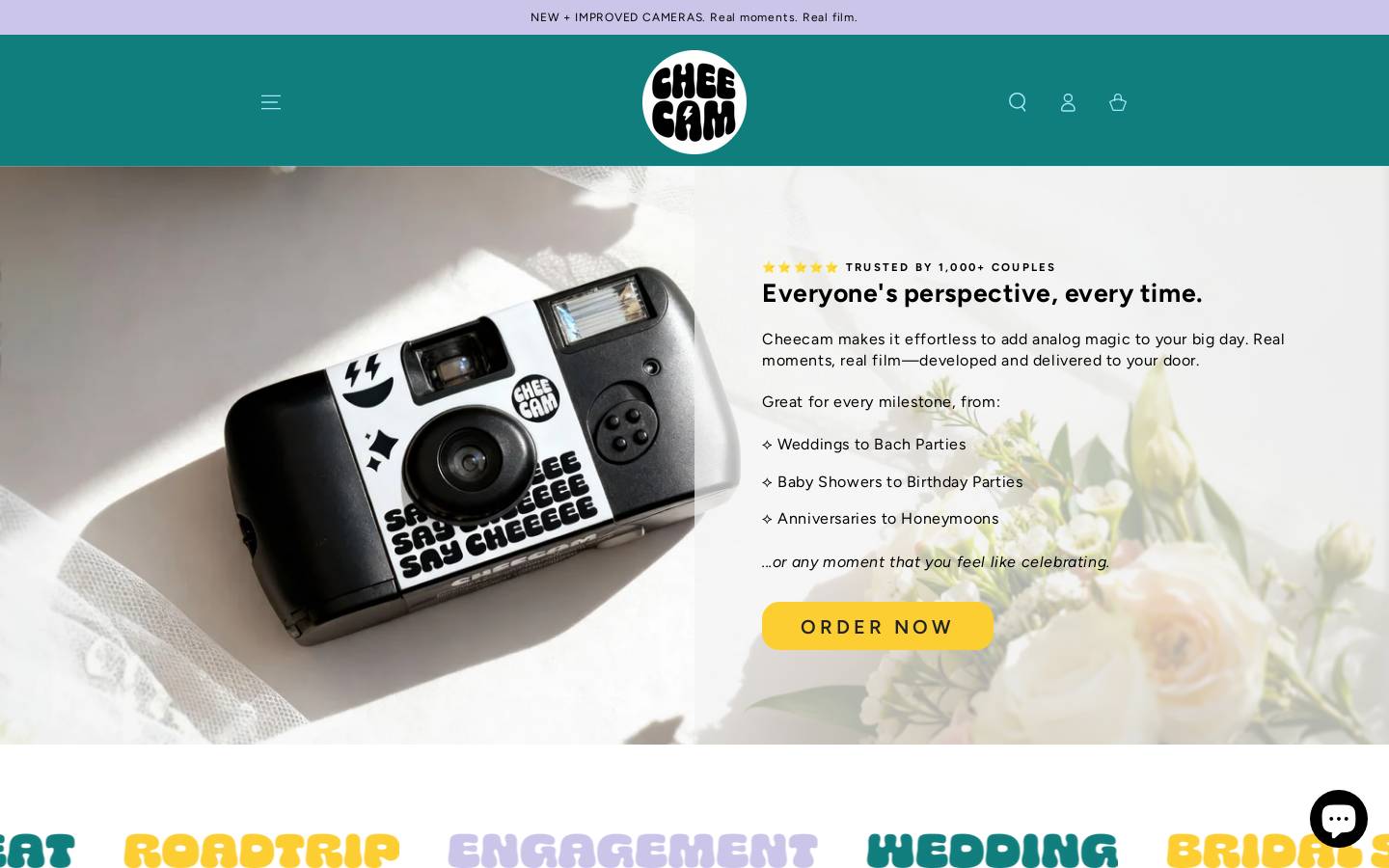 cheecam.com homepage screenshot