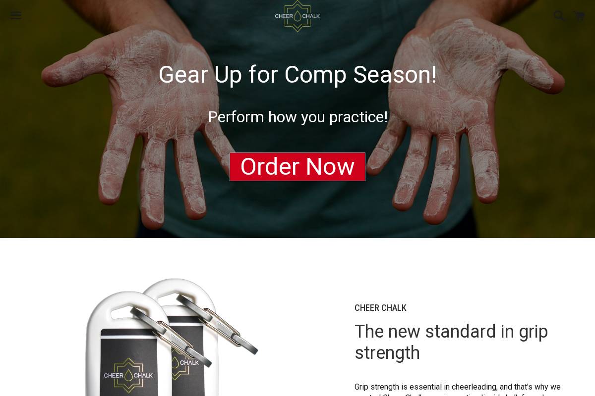 cheerchalk.us homepage screenshot