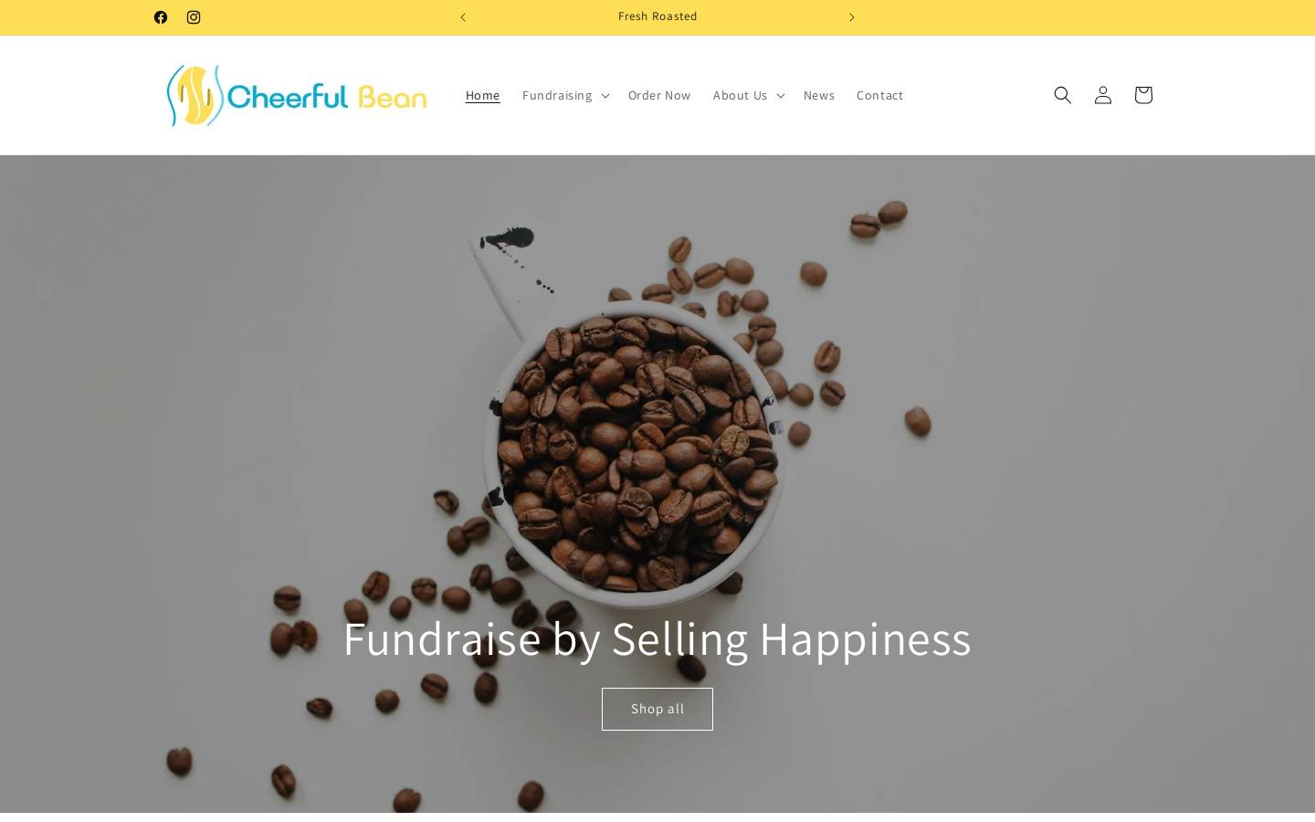 cheerfulbean.com homepage screenshot