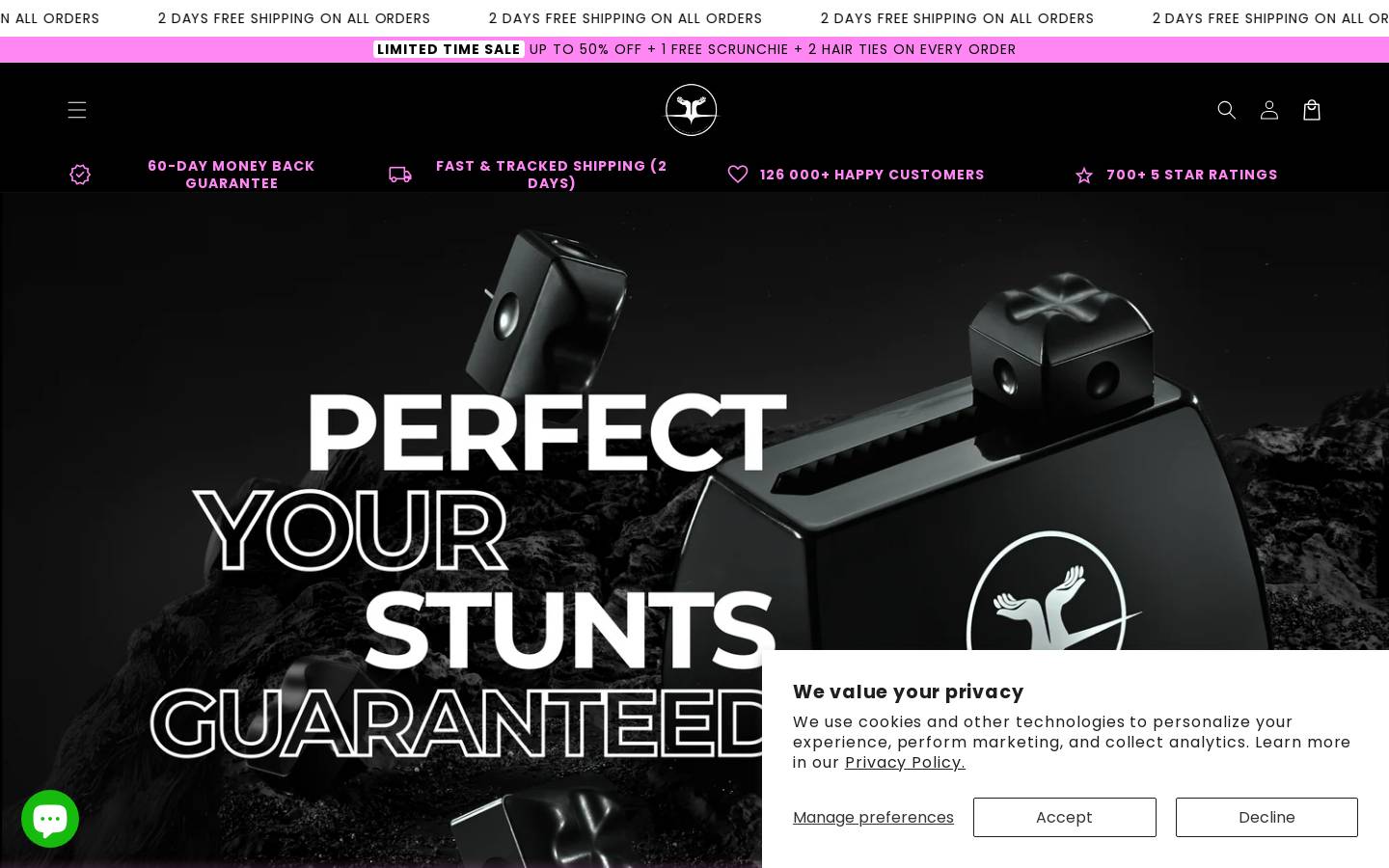 cheerleadingstuntstand.com homepage screenshot