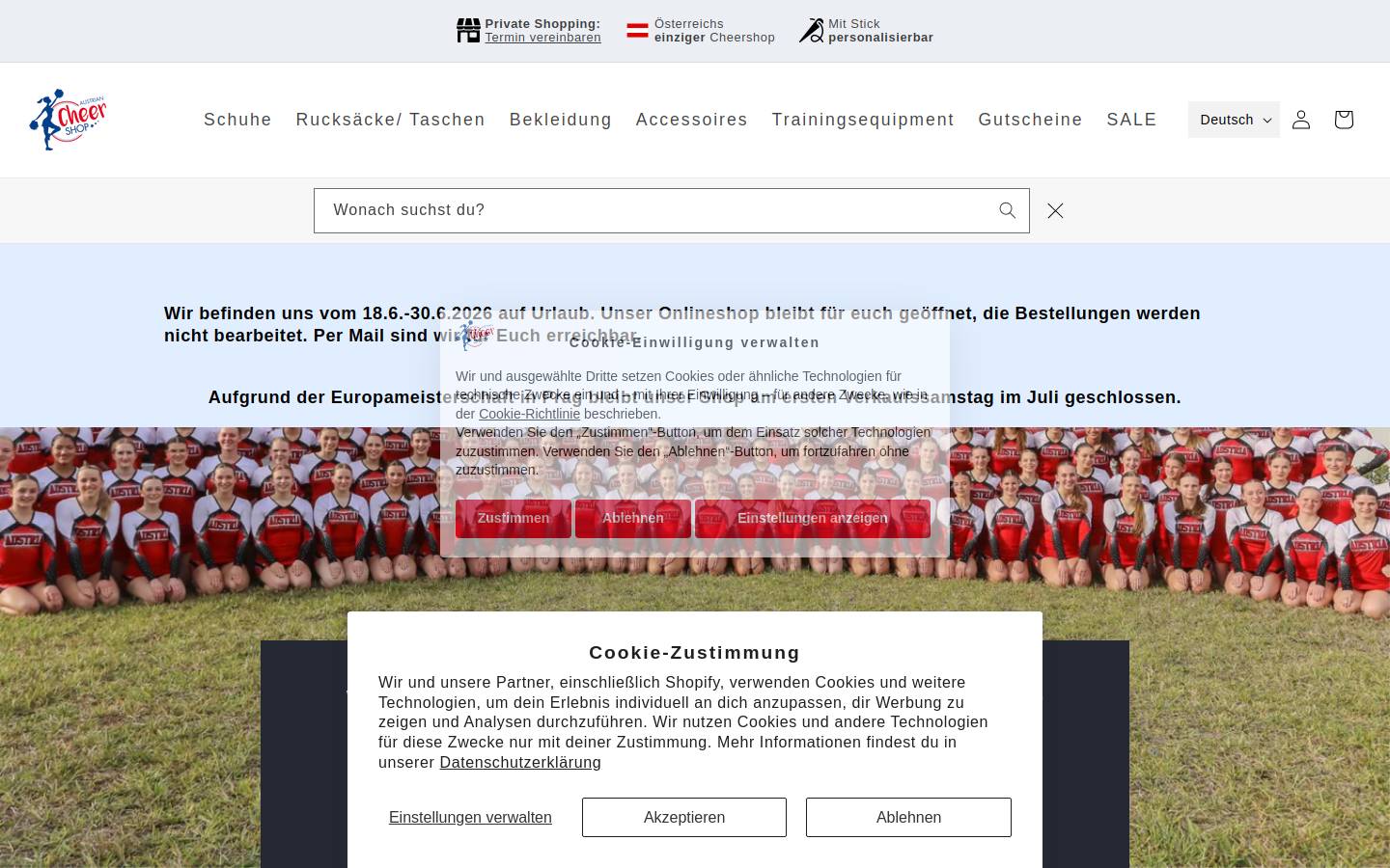 cheershop.de homepage screenshot