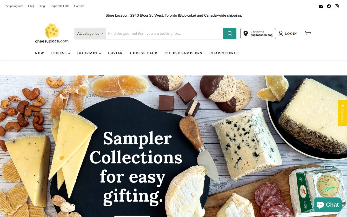 cheesyplace.com homepage screenshot