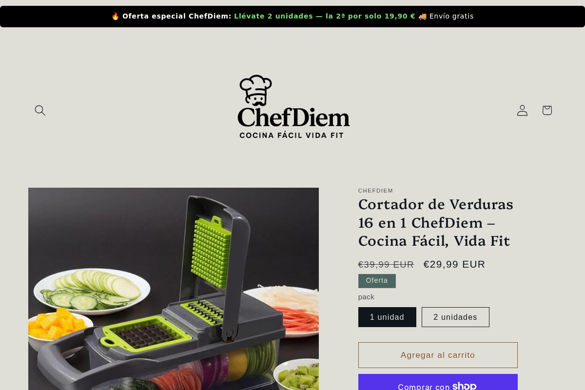 ChefDiem homepage screenshot