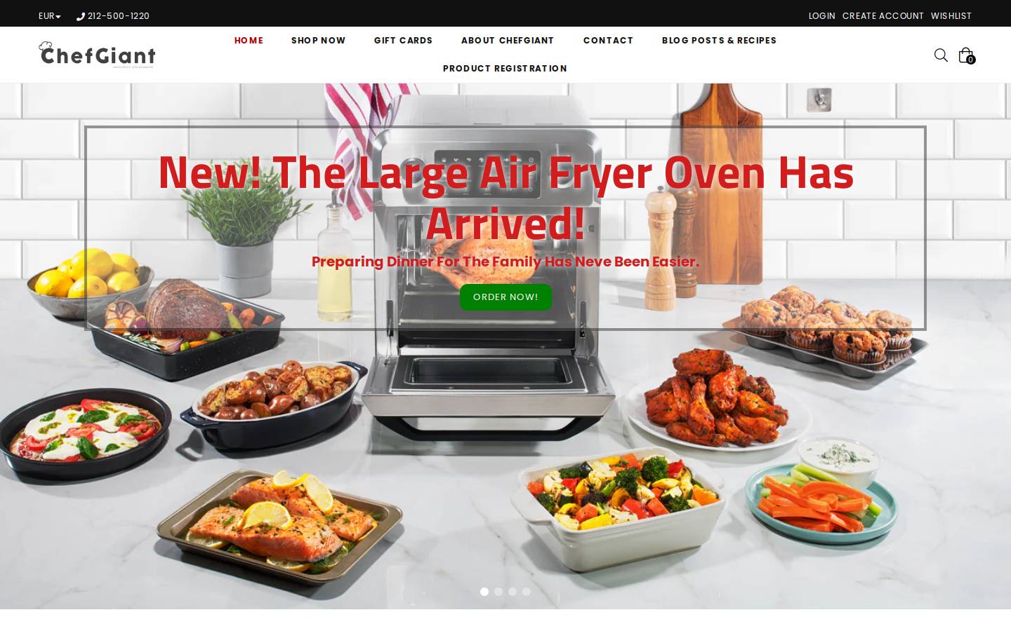 chefgiant.com homepage screenshot