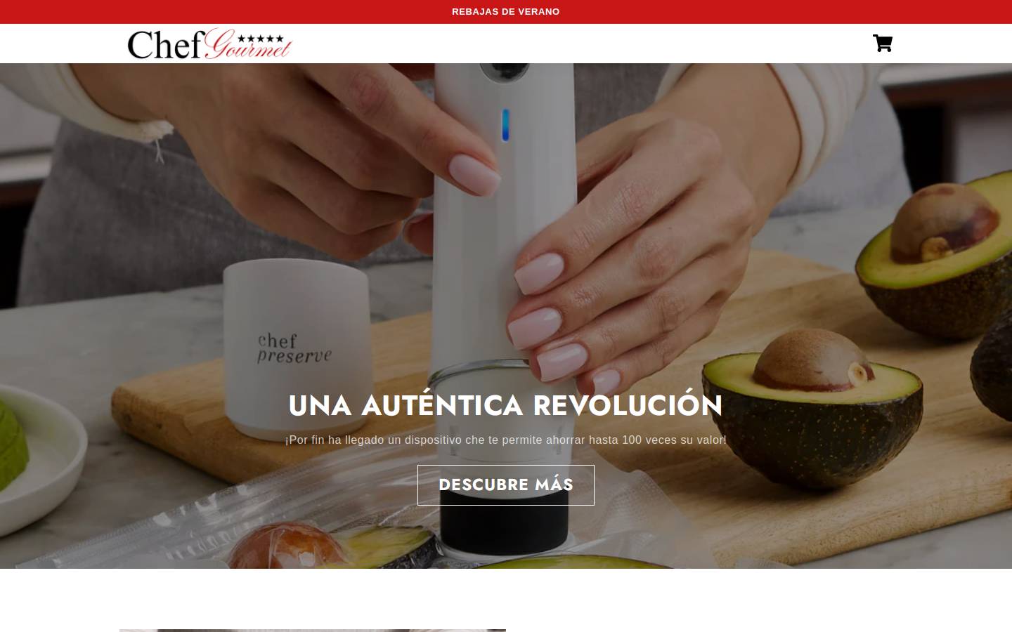 chefgourmet-es.com homepage screenshot