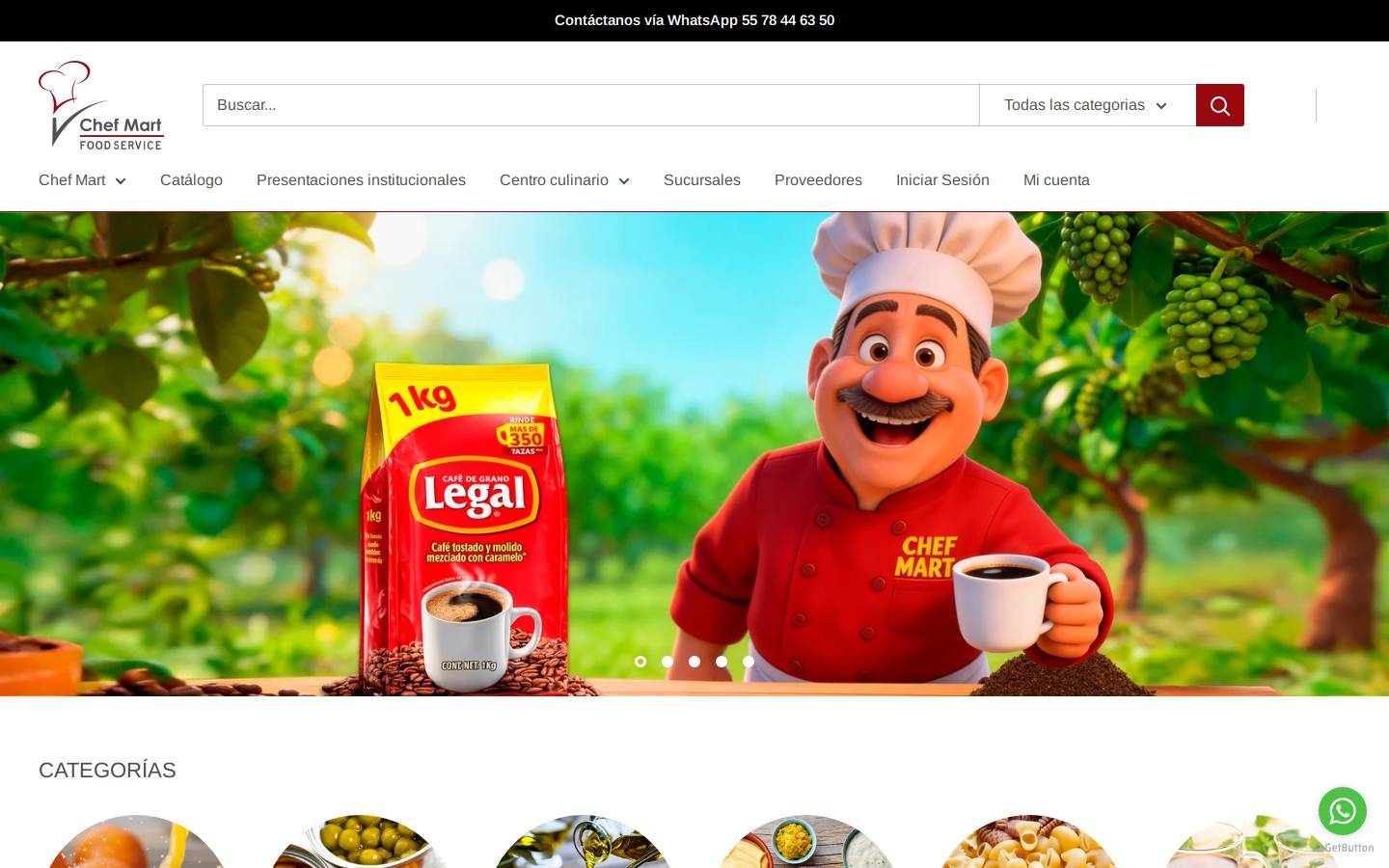 Chef Mart Restaurant Supply homepage screenshot