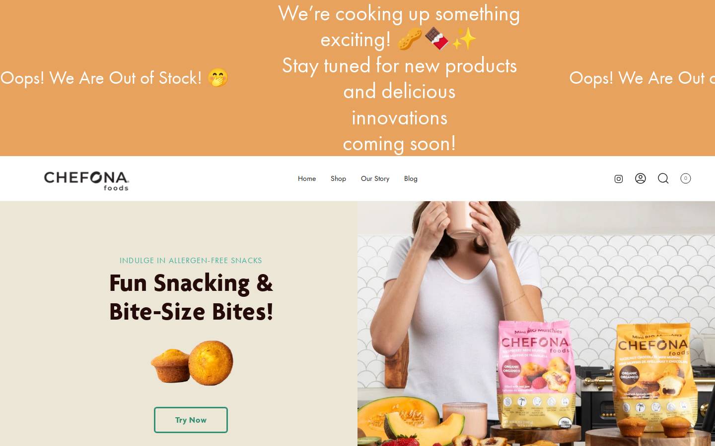 chefona.com homepage screenshot