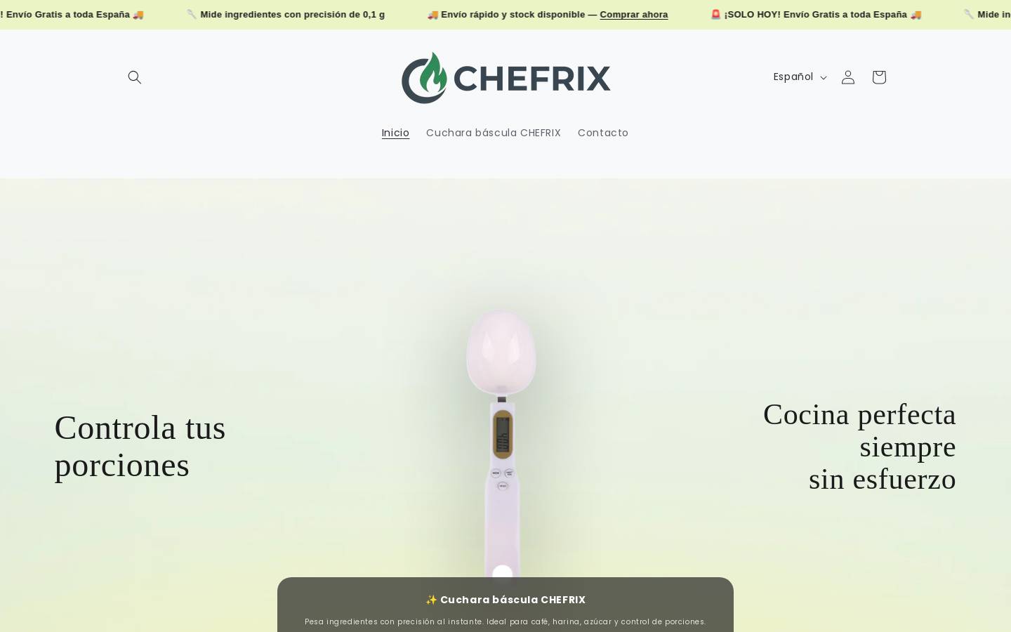 chefrix.com homepage screenshot