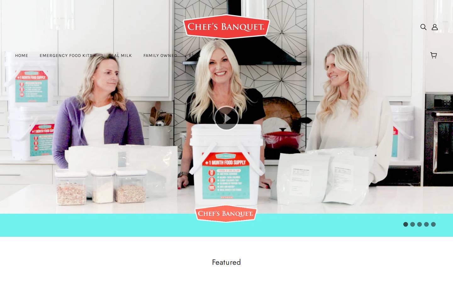 chefsbanquet.com homepage screenshot