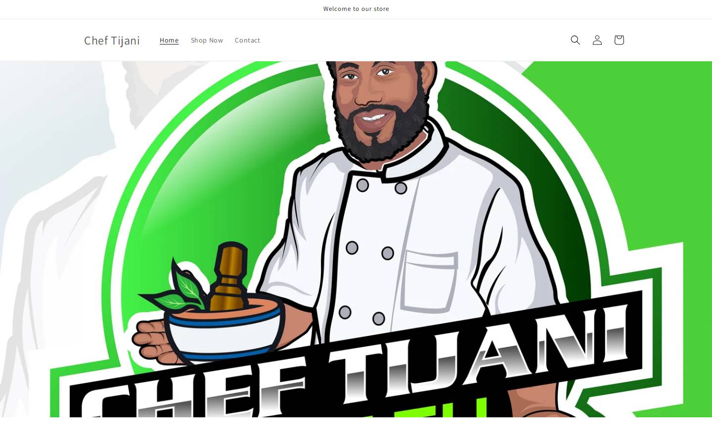 cheftijani.com homepage screenshot