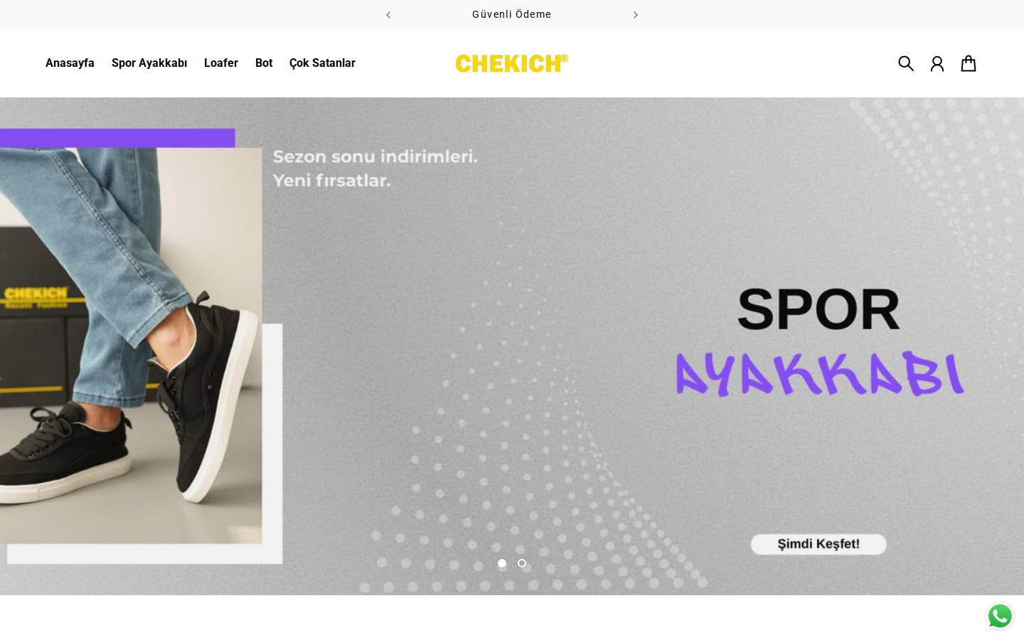 Chekich homepage screenshot