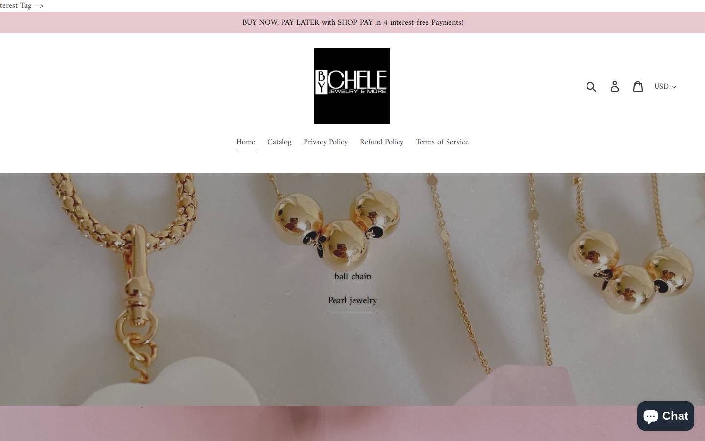 cheleaccesorios.com homepage screenshot