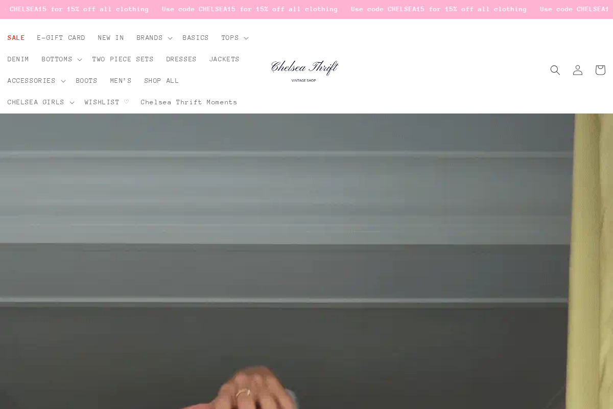 Chelsea Thrift homepage screenshot