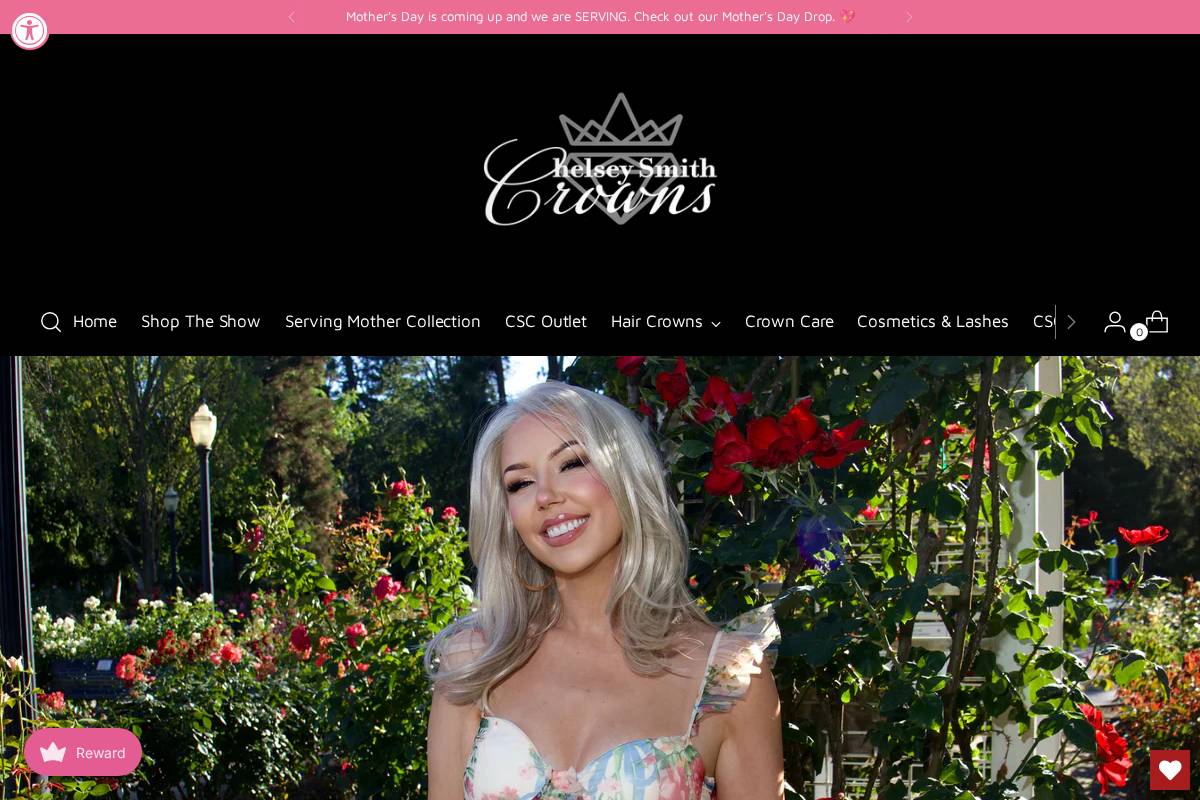 chelseysmithcosmetics.com homepage screenshot