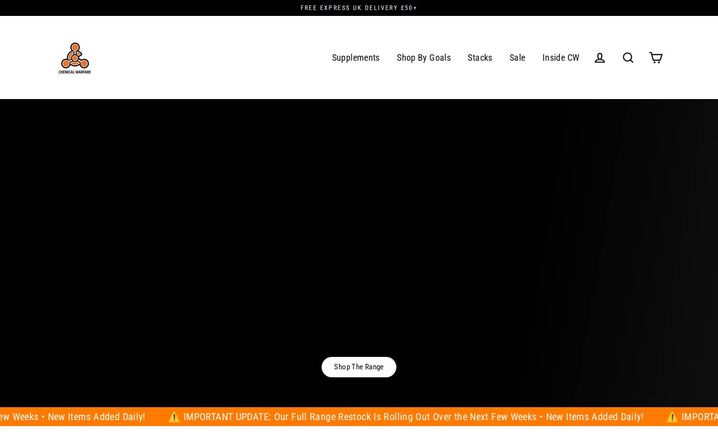 Chemical Warfare homepage screenshot