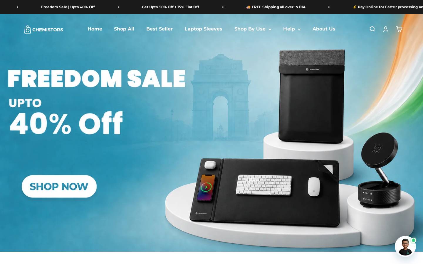 chemistors.com homepage screenshot