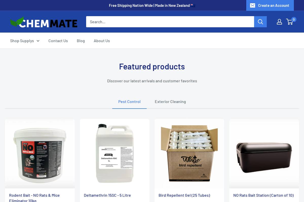 Chem Mate homepage screenshot