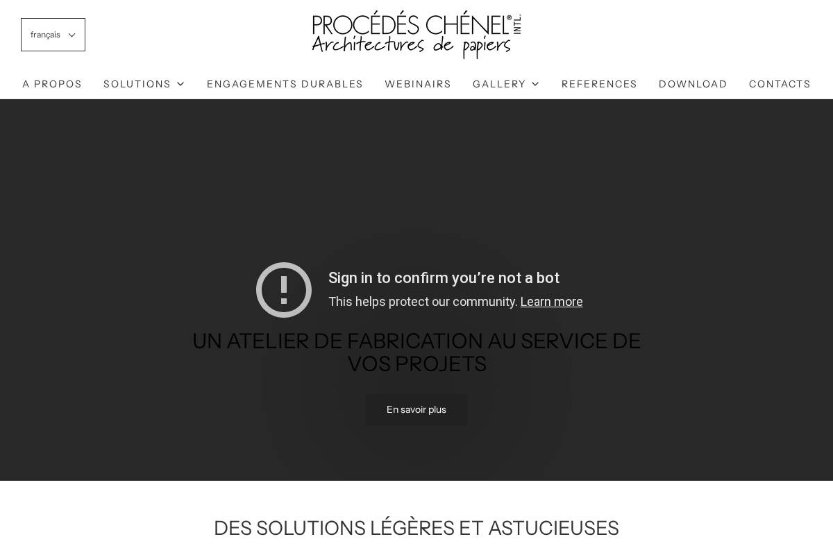 chenel.com homepage screenshot