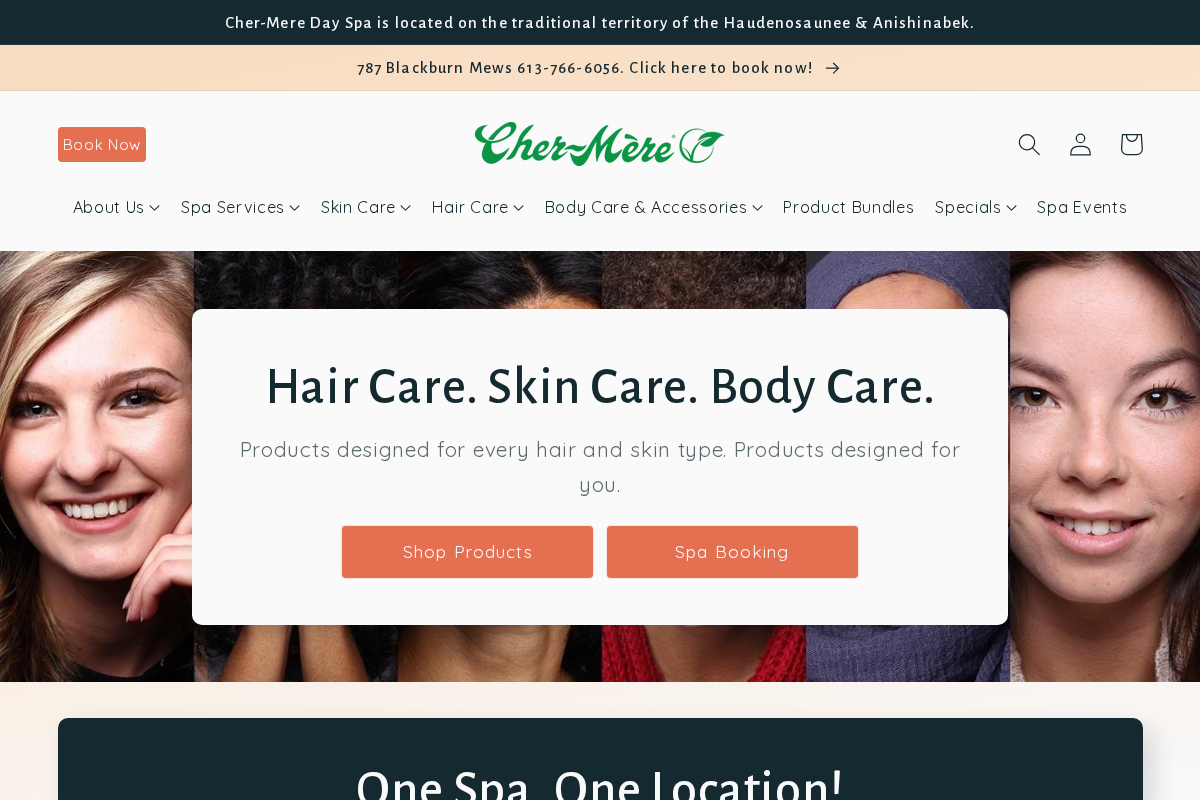 cher-mere.ca homepage screenshot