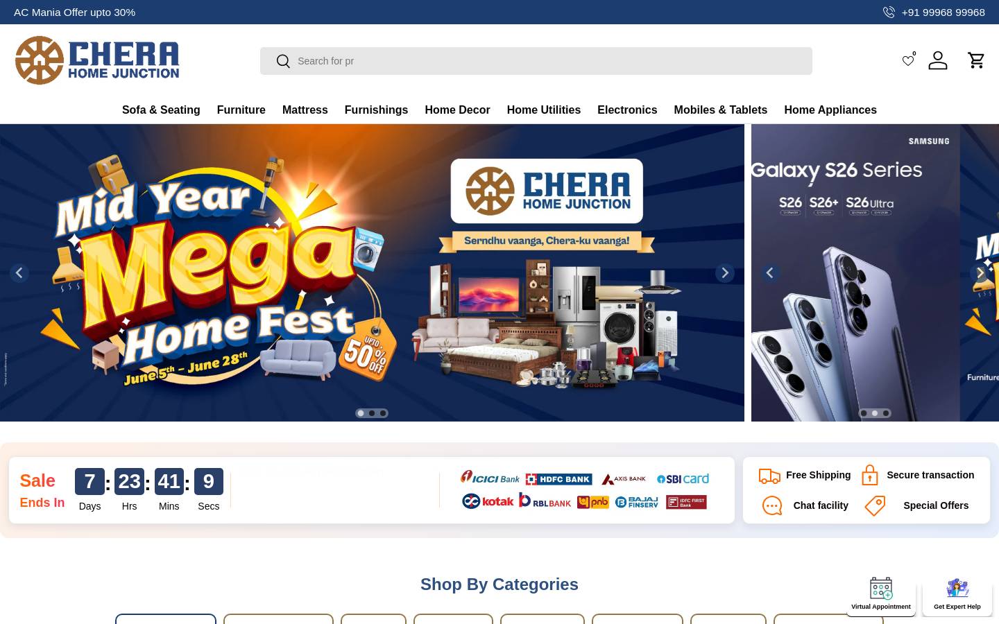 cherahomejunction.com homepage screenshot