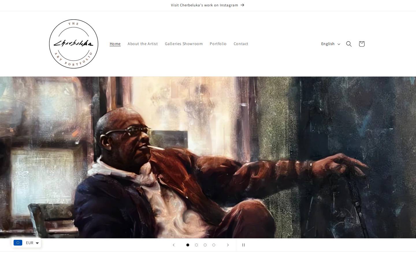 cherbeluka.com homepage screenshot