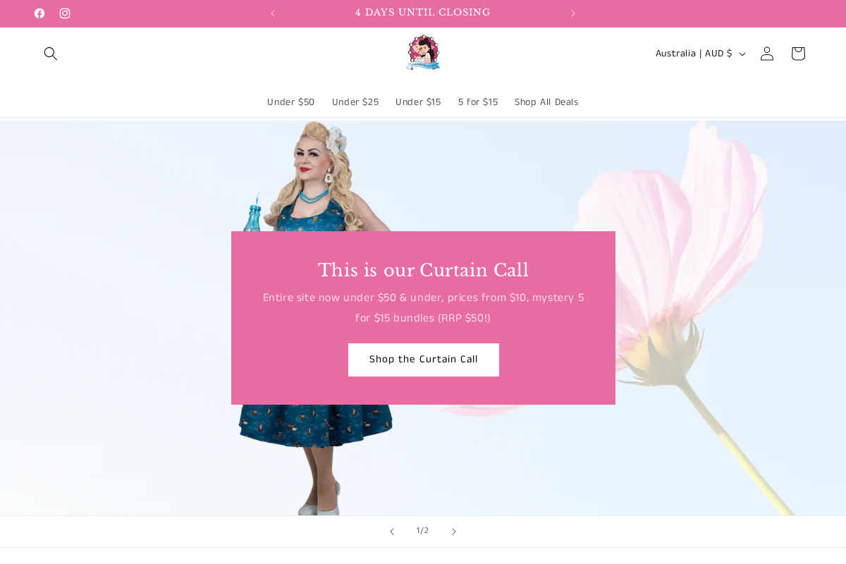 cheribombretro.com.au homepage screenshot