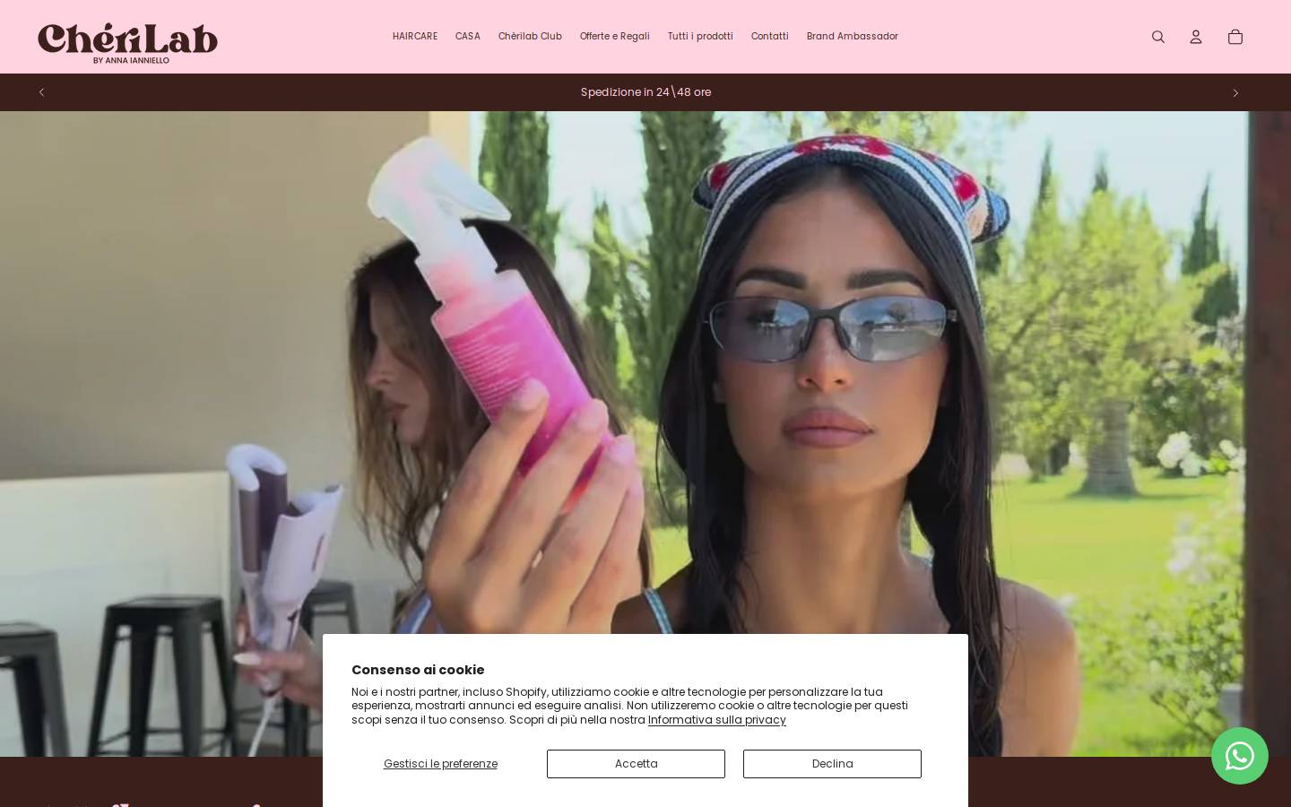 Cherilab homepage screenshot
