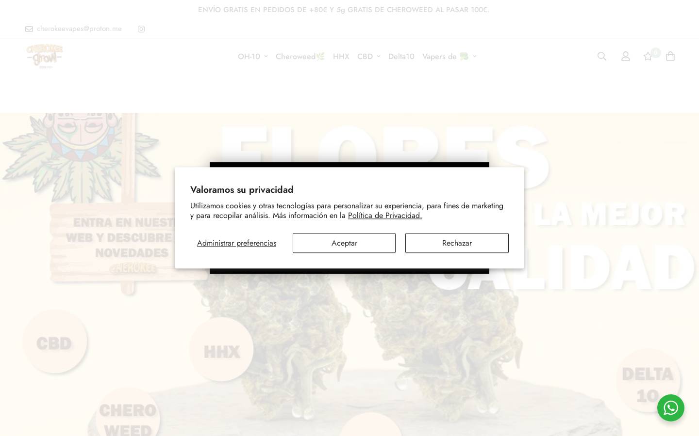 Cherokeegrow homepage screenshot