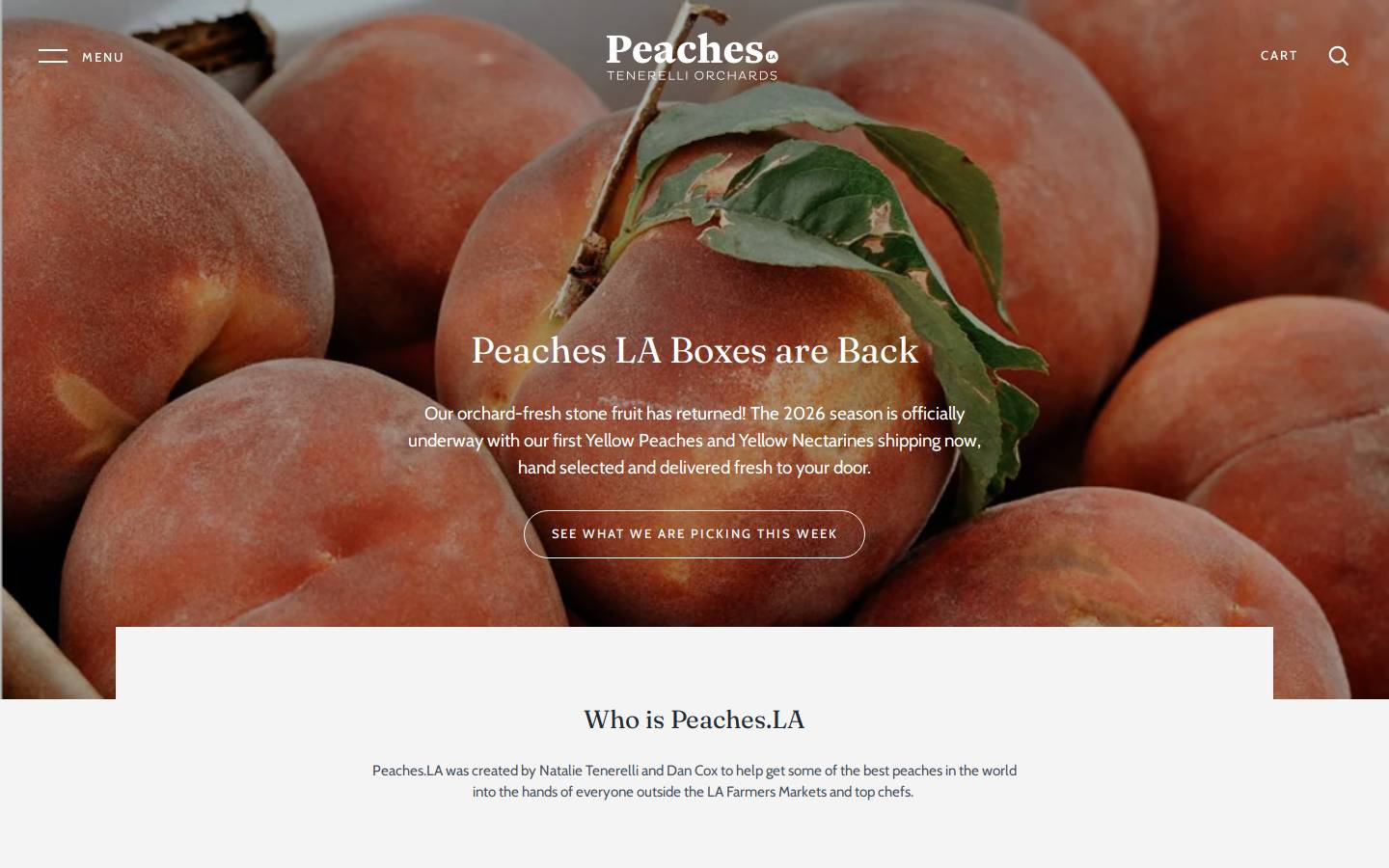 cherries.la homepage screenshot
