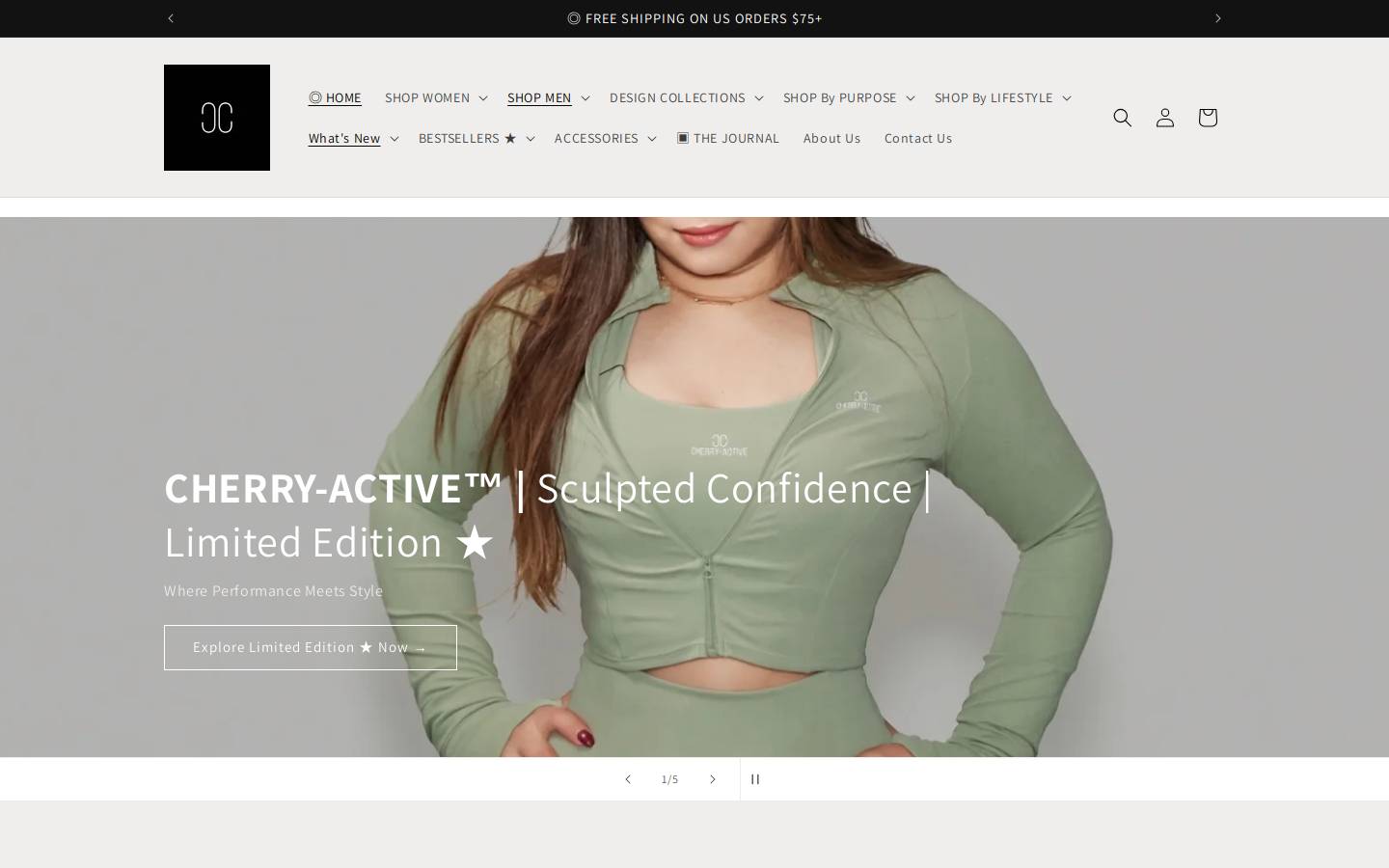 cherry-active.com homepage screenshot