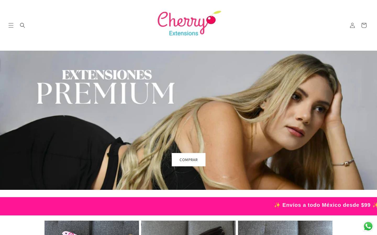 cherryextension.com homepage screenshot