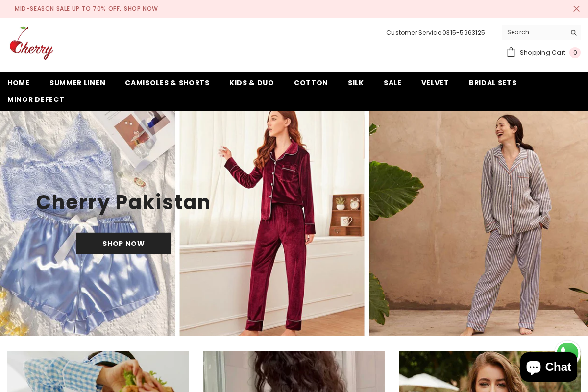 Cherrypk homepage screenshot