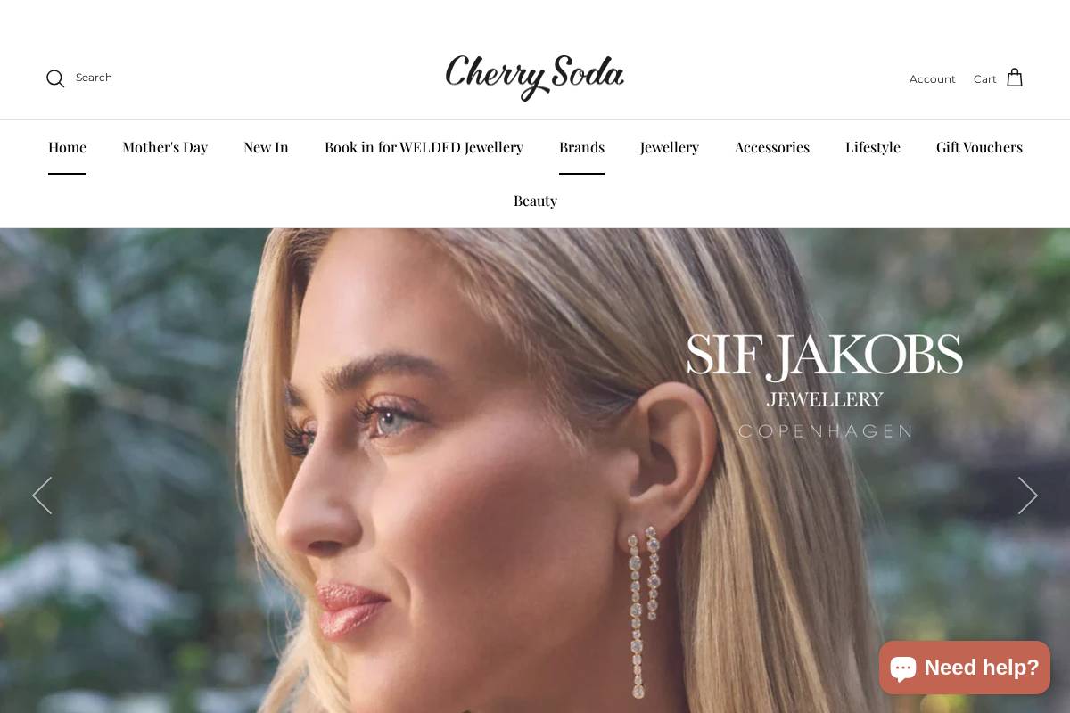 Cherry Soda homepage screenshot