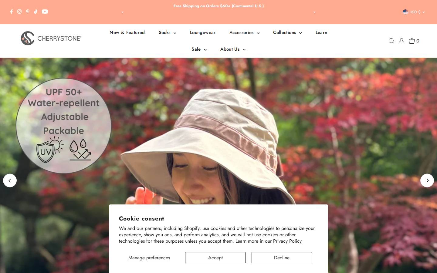 cherrystone.shop homepage screenshot