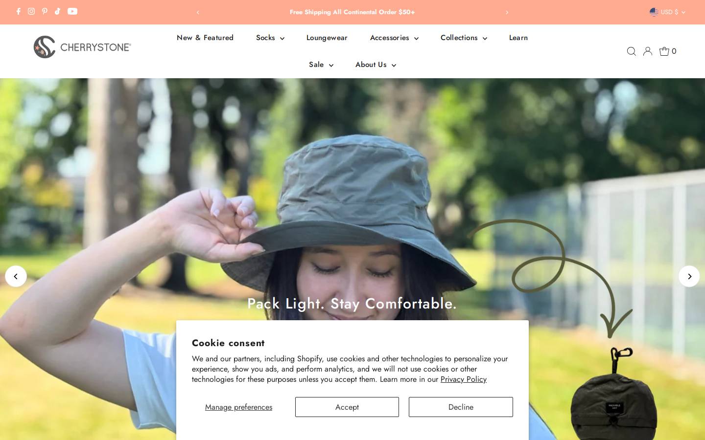 cherrystonestyle.com homepage screenshot