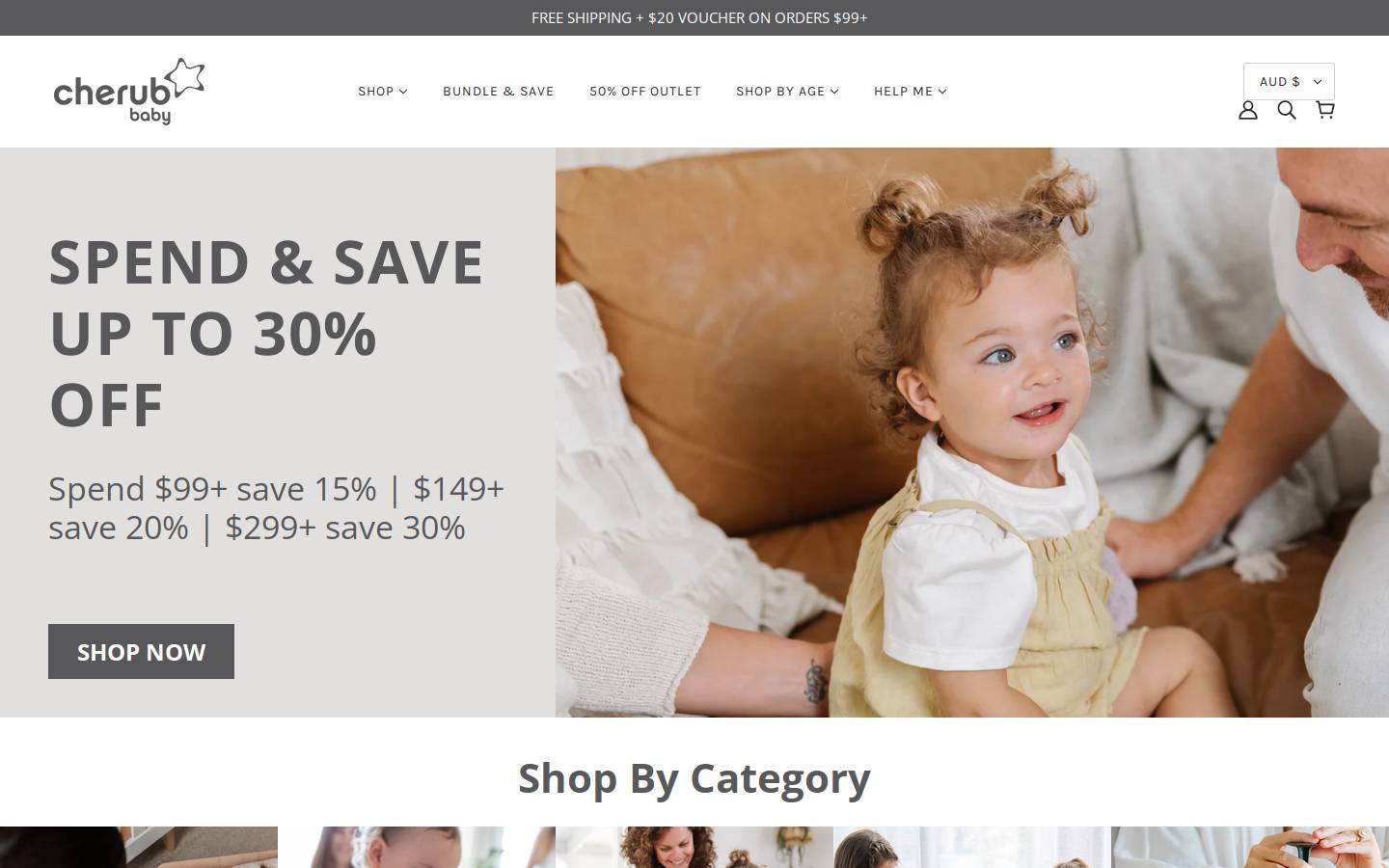 cherubbaby.co.nz homepage screenshot