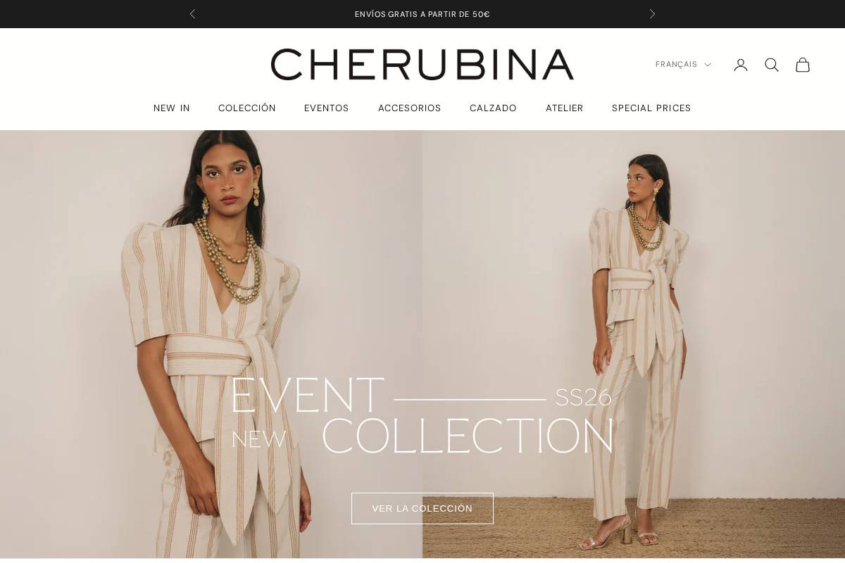 cherubina.fr homepage screenshot