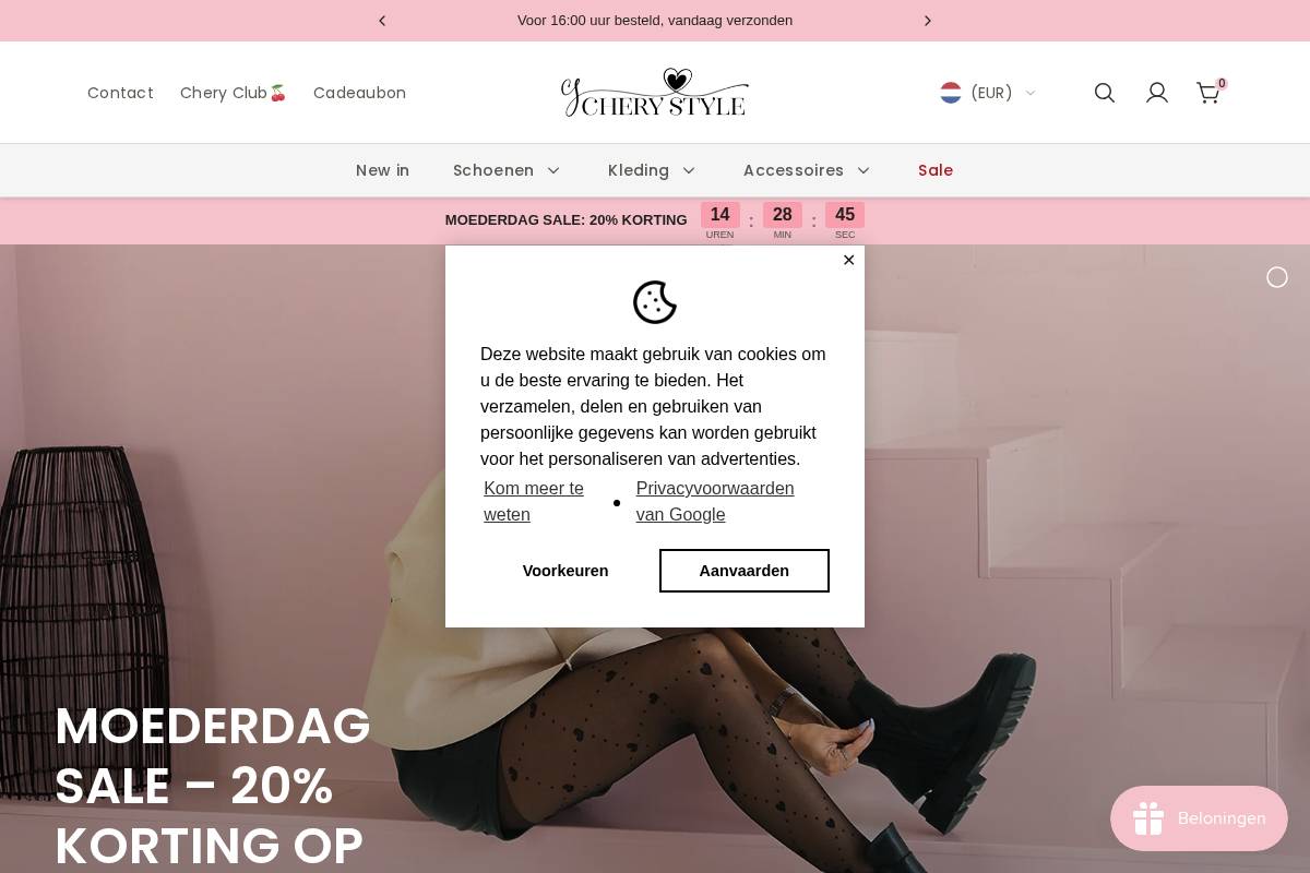 CHERY STYLE homepage screenshot