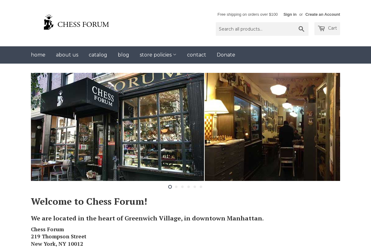 chessforum.com homepage screenshot