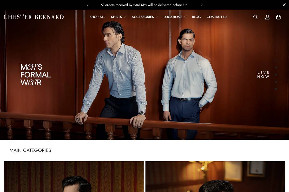 chesterbernard.com homepage screenshot