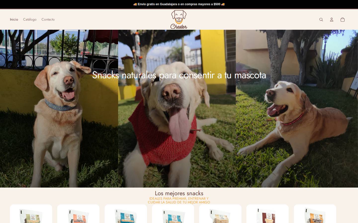chesterpetshop.com homepage screenshot