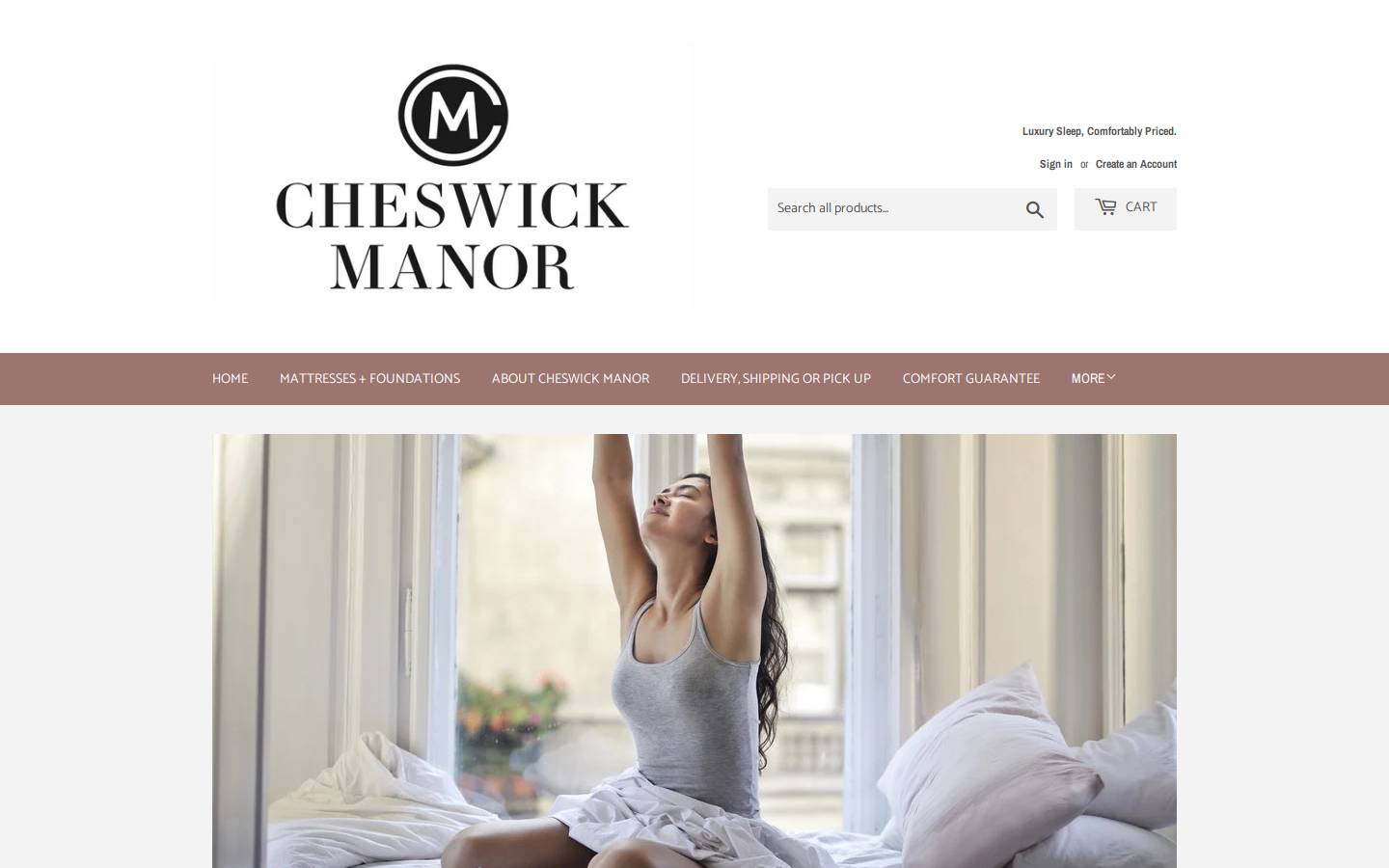 cheswickmanor.com homepage screenshot